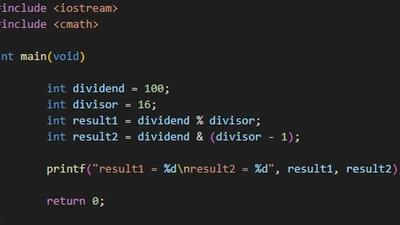 C/C++中使用 按位与运算 优化 求余运算 featured image